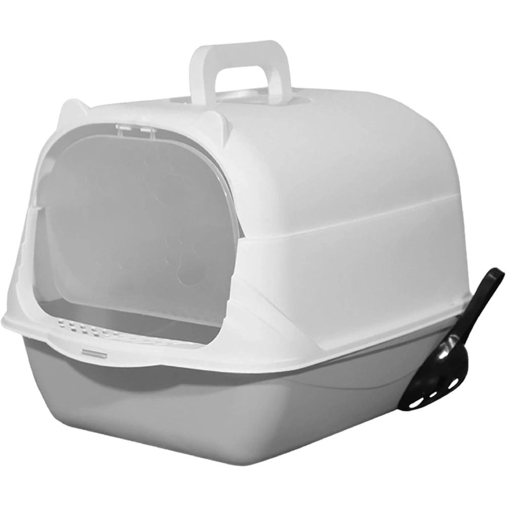 Fully Closed Litter Box Large Litter Box with Portable Door