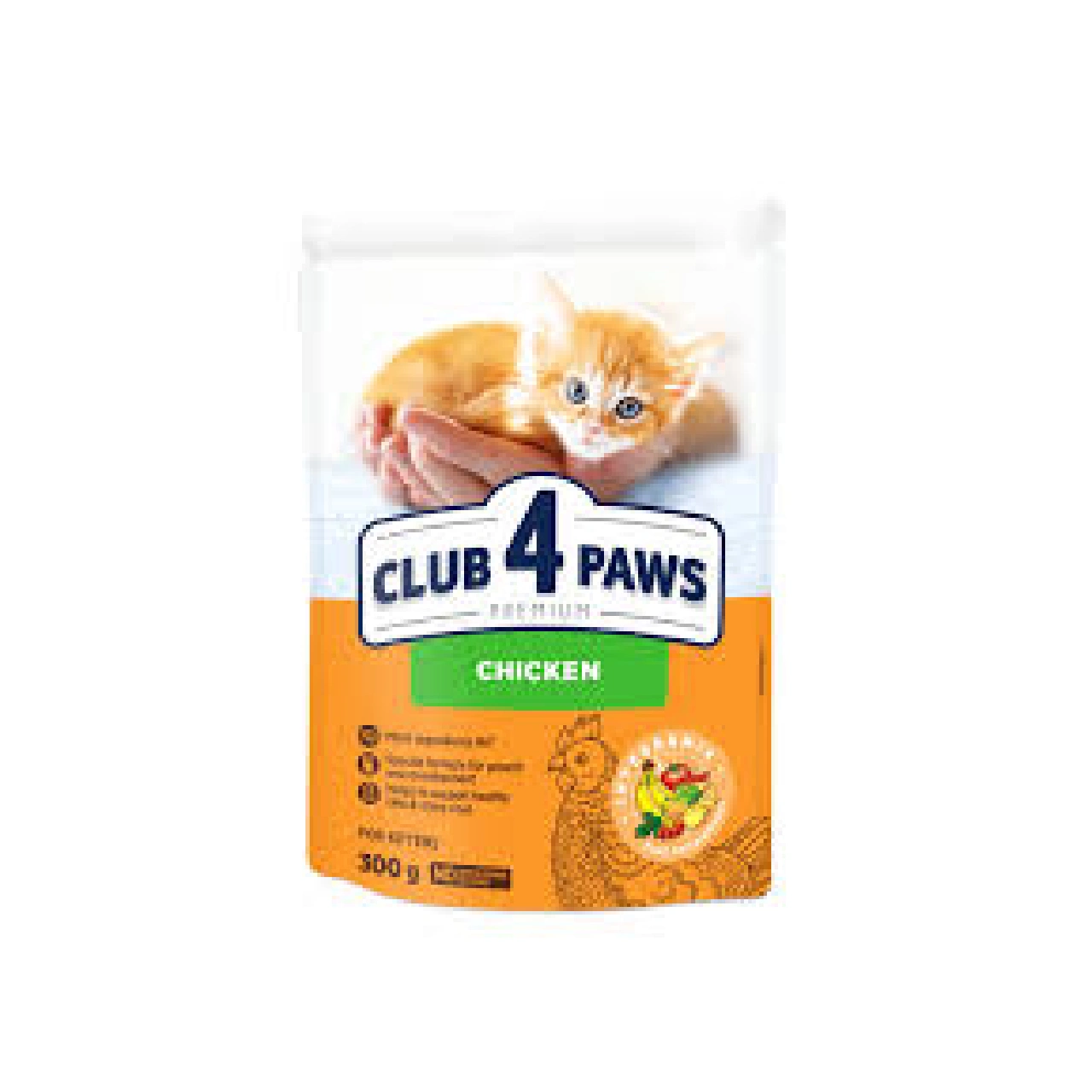 CLUB 4 PAWS PREMIUM for Kitten cats Chicken 300 gm