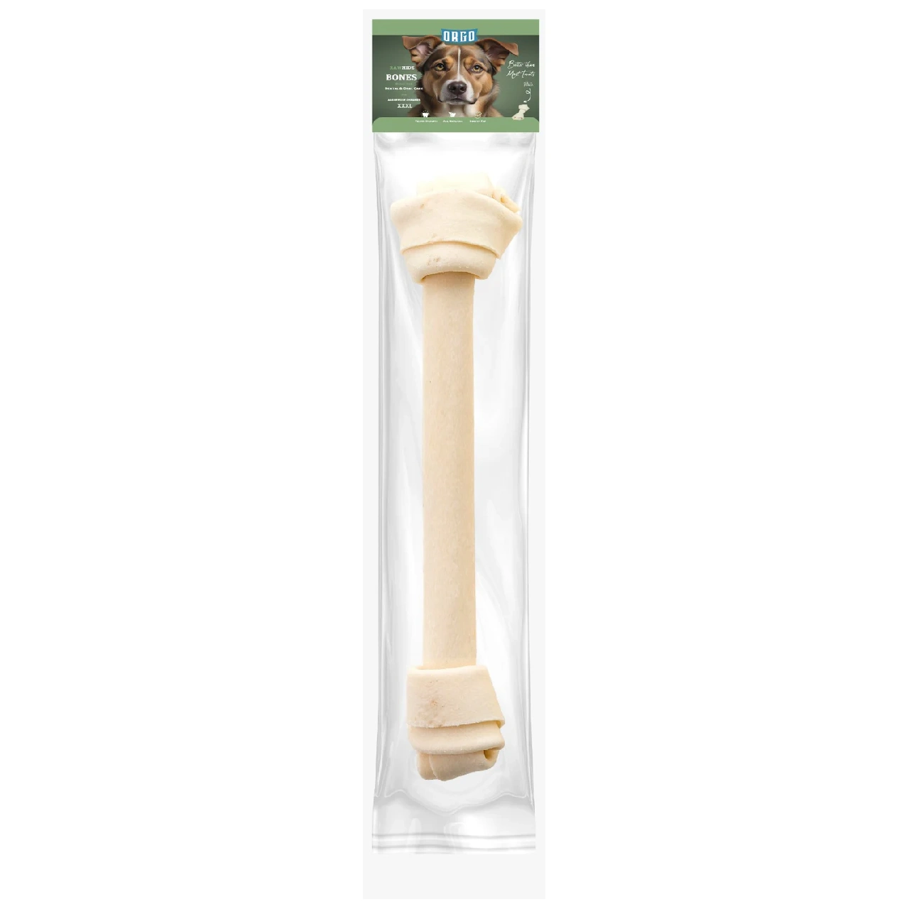 Orgo Rawhide Bones For Dog Dental Oral Care 1 PC XXXL