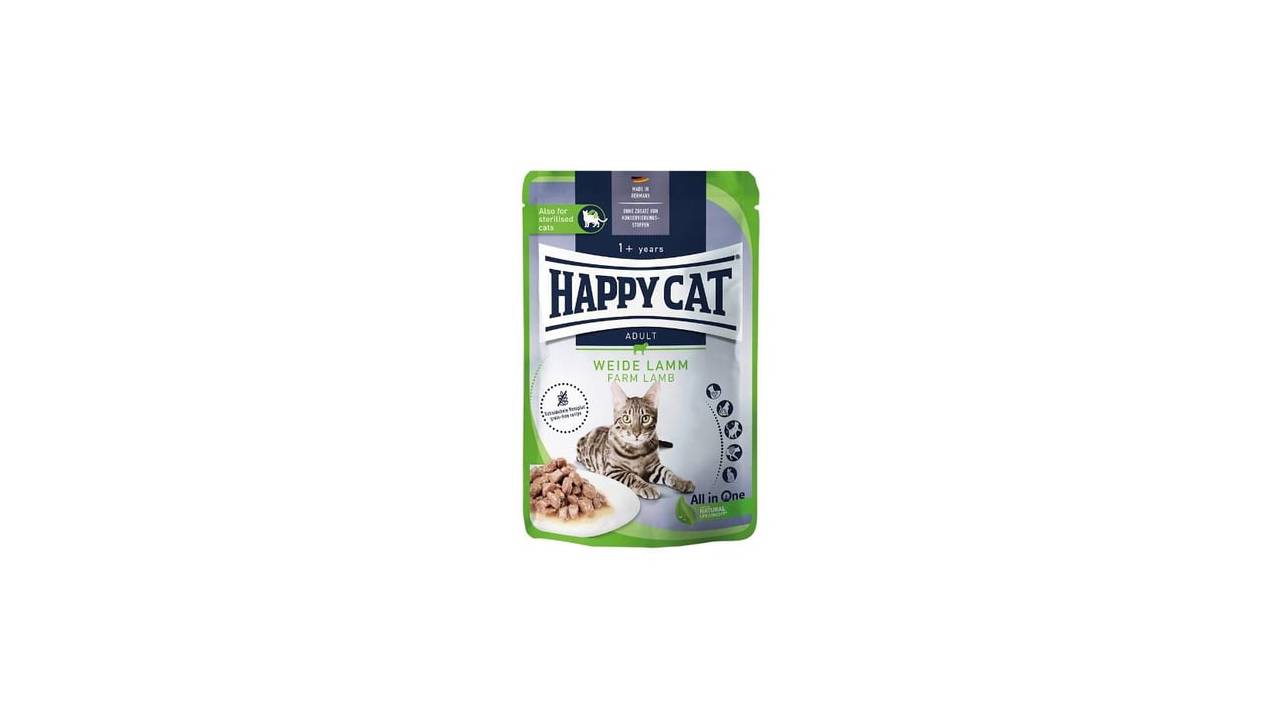 Happy Cat Pouch Culinary Adult Weide Lamm Farm Lamb 85g