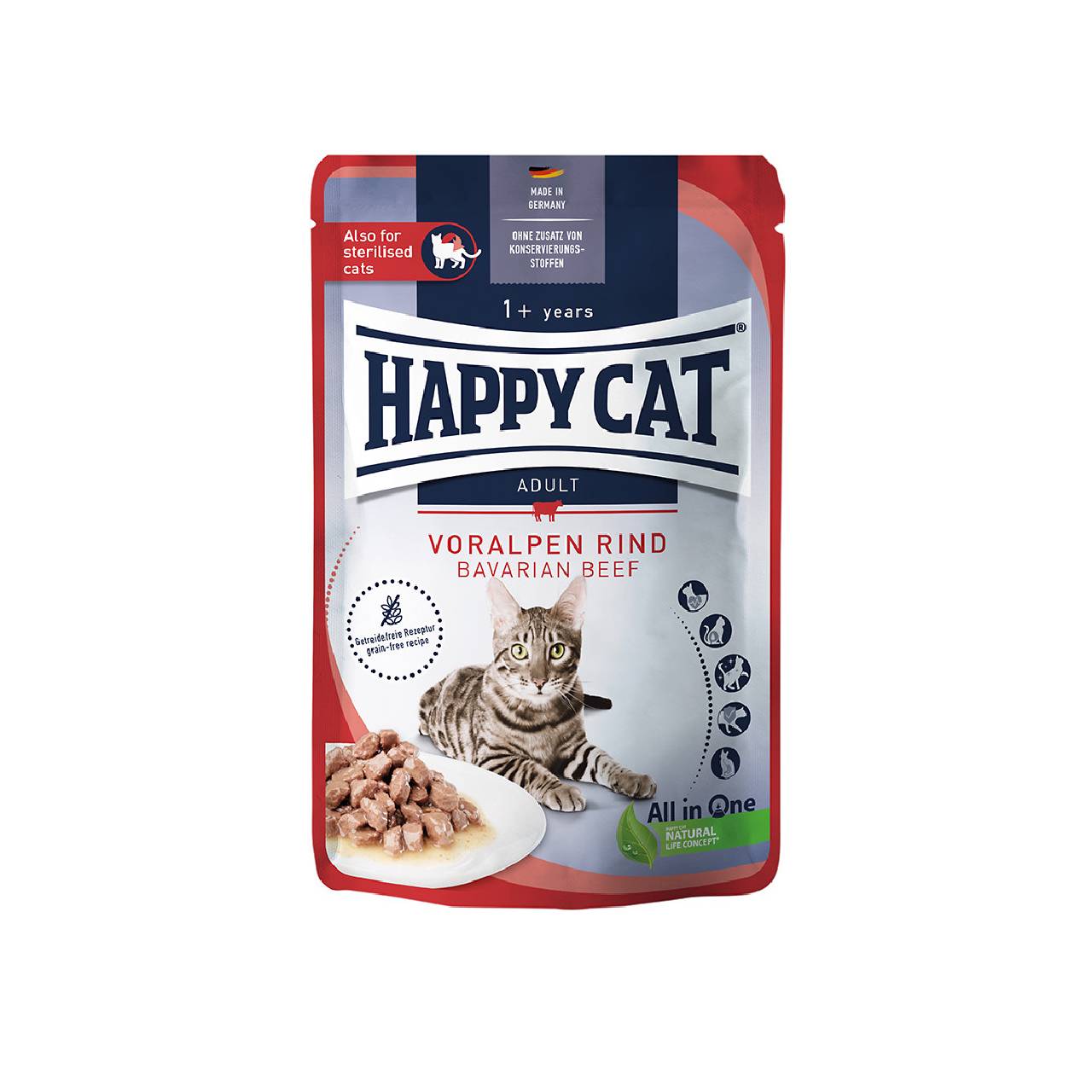 Happy Cat Pouch Culinary Bavarian Beef 85g