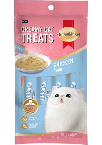 Smart Heart Creamy Treats Chicken  ayam 15gX4pcs